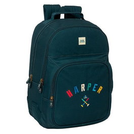 Safta Mochila Escolar Doble Harper & Neyer 20 L Adaptable a Carro con Hombreras Acolchadas y Espalda Ergonómica