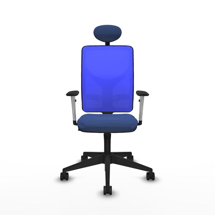 PIQUERAS Y CRESPO Silla de oficina Motilla con mecanismo Sincro Azul