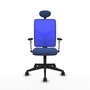 PIQUERAS Y CRESPO Silla de oficina Motilla con mecanismo Sincro Azul