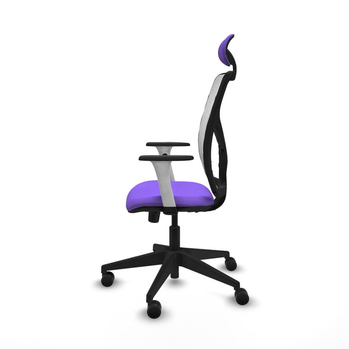 PIQUERAS Y CRESPO Silla de oficina Motilla con mecanismo Sincro, Lila y Blanco PIQUERAS Y CRESPO Silla de oficina Motilla con mecanismo Sincro, Lila y Blanco