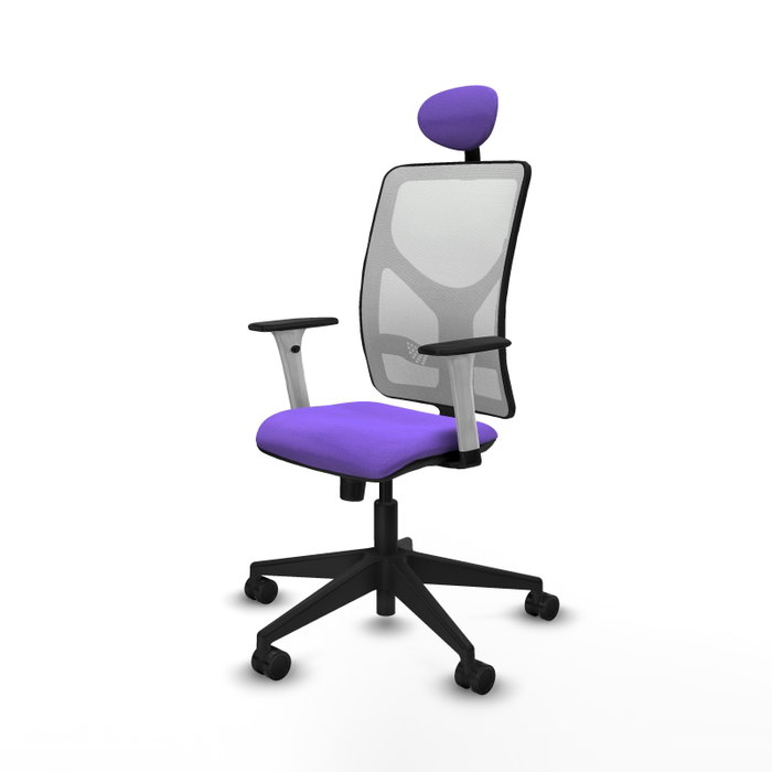 PIQUERAS Y CRESPO Silla de oficina Motilla con mecanismo Sincro, Lila y Blanco PIQUERAS Y CRESPO Silla de oficina Motilla con mecanismo Sincro, Lila y Blanco