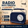 SAMI Radio Sami Vintage 3 bandas azul AC/batería multimedia