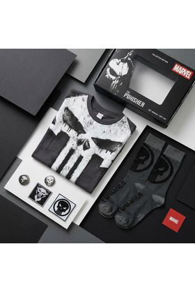 Cerdá Set de Regalo Marvel The Punisher con Camiseta Talla L