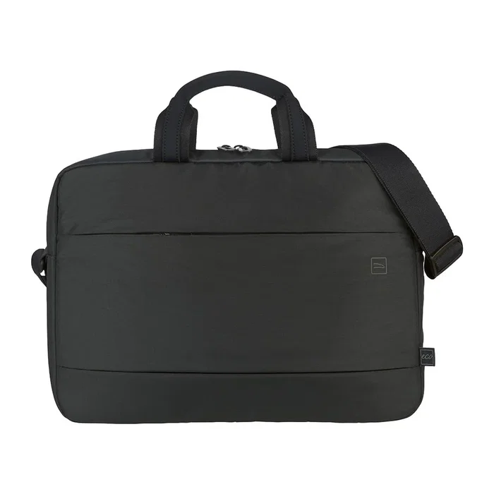 Tucano Global Maletín Portátil para Portátil 15.6" (16") Compatible con MacBook Pro 2019-2023 Negro con Tirante, Bolsillos para Documentos y Tableta