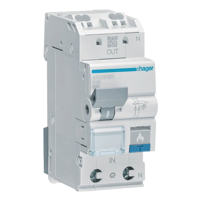 Hager ARC916D Disyuntor AFDD 1P+N 16A 6kA Hager ARC916D Disyuntor AFDD 1P+N 16A 6kA