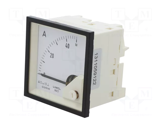 LUMEL Amperímetro Analógico para Panel 0÷50A DC Serie MA17