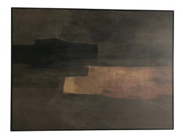 DKD Home Decor Cuadro Lienzo Abstracto Pintado a Mano Verde Musgo 160x120 cm