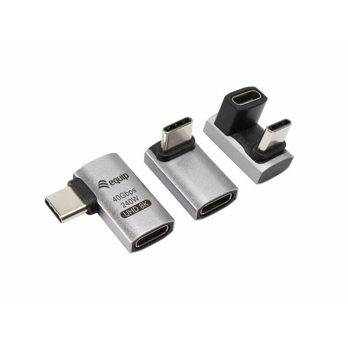 Equip Adaptador USB 4.0 a USB-C 40Gbps 240W PD Paquete de 3 Equip Adaptador USB 4.0 a USB-C 40Gbps 240W PD Paquete de 3