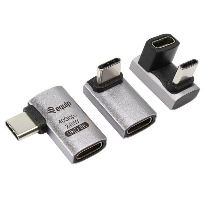 Equip Adaptador USB 4.0 a USB-C 40Gbps 240W PD Paquete de 3 Equip Adaptador USB 4.0 a USB-C 40Gbps 240W PD Paquete de 3