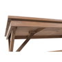 DKD Home Decor Mesa Set 3 Teca 200x100x78 Marrón
