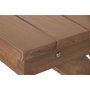 DKD Home Decor Mesa Set 3 Teca 200x100x78 Marrón
