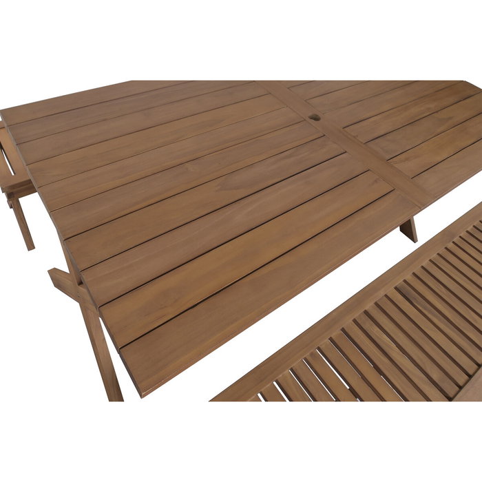 DKD Home Decor Mesa Set 3 Teca 200x100x78 Marrón DKD Home Decor Mesa Set 3 Teca 200x100x78 Marrón