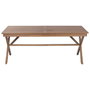 DKD Home Decor Mesa Set 3 Teca 200x100x78 Marrón