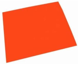 FAIBO Blíster de 10 láminas de goma eva color naranja 20x30cm