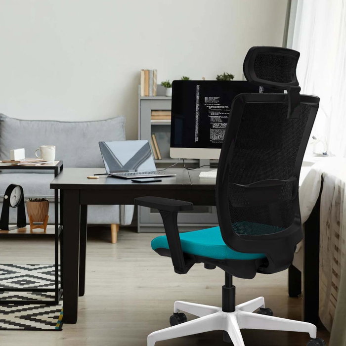 PIQUERAS Y CRESPO Silla de oficina Haches con mecanismo Sincro/Traslack en Negro