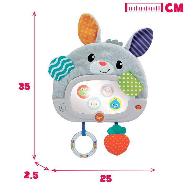 Winfun Espejo para cuna interactivo con luz y sonido