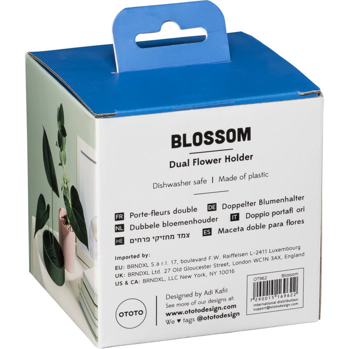 Ototo Blossom Flower Holder rosa / verde
