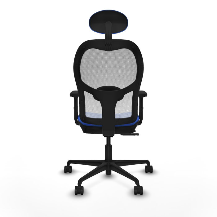 PIQUERAS Y CRESPO Silla de oficina Jorquera Azul y Blanco con Mecanismo Sincro/Traslack