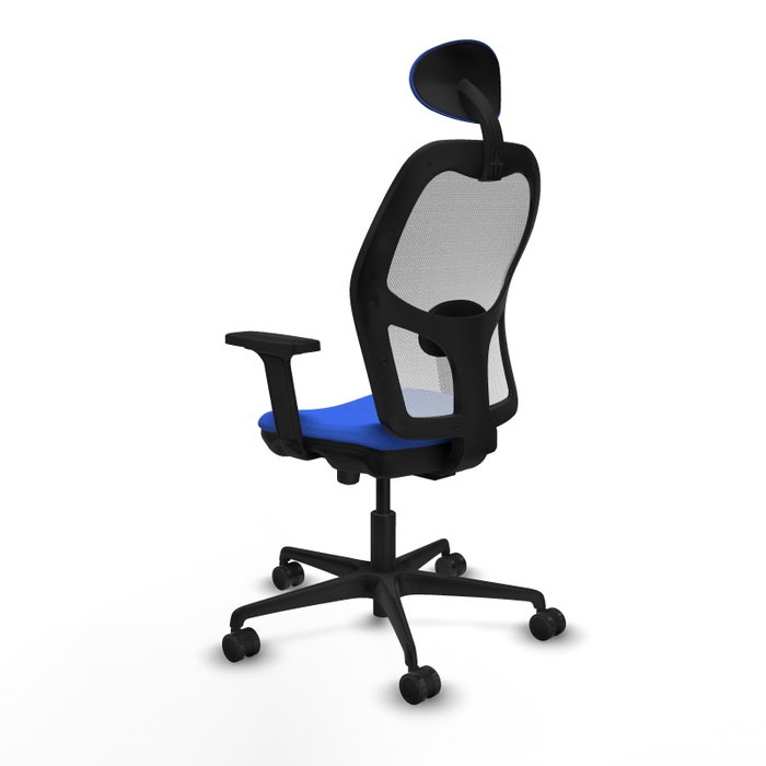 PIQUERAS Y CRESPO Silla de oficina Jorquera Azul y Blanco con Mecanismo Sincro/Traslack