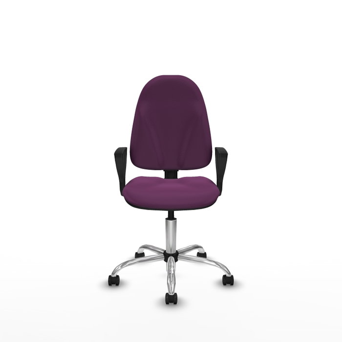 PIQUERAS Y CRESPO Silla de oficina Algarra Morada con mecanismo de doble maneta PIQUERAS Y CRESPO Silla de oficina Algarra Morada con mecanismo de doble maneta
