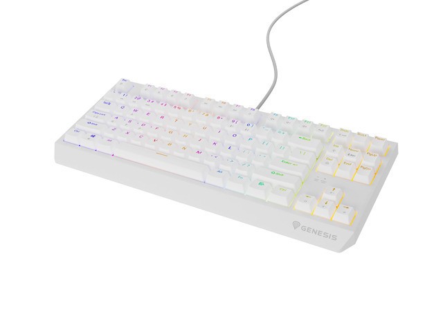 Genesis Thor 230 Teclado Mecánico Gaming TKL RGB Blanco