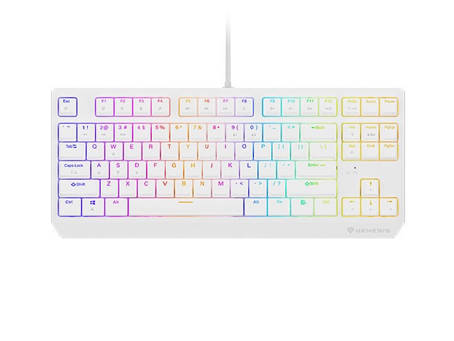 Genesis Thor 230 Teclado Mecánico Gaming TKL RGB Blanco