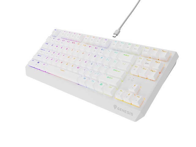 Genesis Thor 230 Teclado Mecánico Gaming TKL RGB Blanco