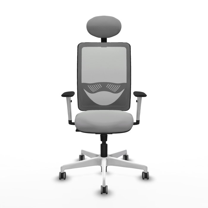PIQUERAS Y CRESPO Silla de oficina Zulema Gris claro con mecanismo Sincro PIQUERAS Y CRESPO Silla de oficina Zulema Gris claro con mecanismo Sincro