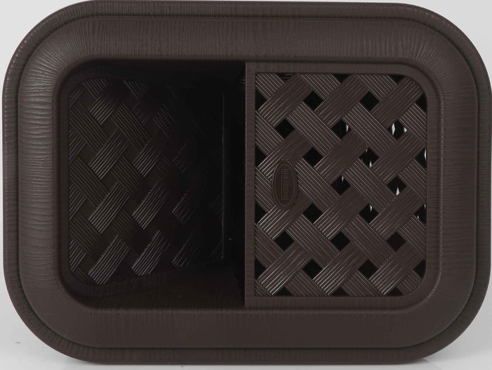 Tontarelli Papelera Baño 30L Apertura Lateral Wenge Arianna 37.5x27.5x47 cm (6 Unidades)