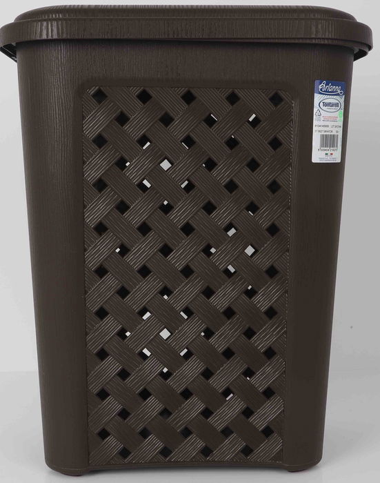 Tontarelli Papelera Baño 30L Apertura Lateral Wenge Arianna 37.5x27.5x47 cm (6 Unidades)