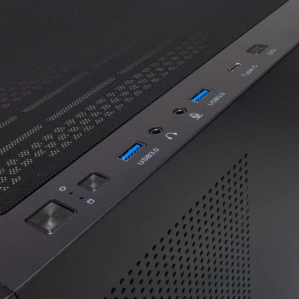 Caja pc unykach revelat mesh black atx, micro atx, itx - 3.5", 2.5" - usb-a 3.0, usb-c y