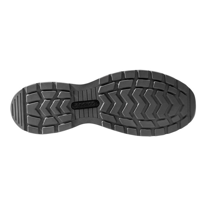 Sparco Traction Fuji Zapato Deportivo de Seguridad ESD S1P SRC, Negro, Talla 43 - Suela Antideslizante y Resistente a Hidrocarburos, Tejido Reflectante