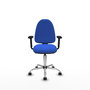 PIQUERAS Y CRESPO Silla de oficina Aýna Azul con mecanismo Asincro