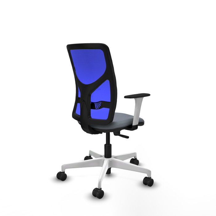 PIQUERAS Y CRESPO Silla de oficina Motilla con mecanismo Sincro, Tela Gris y Malla Azul PIQUERAS Y CRESPO Silla de oficina Motilla con mecanismo Sincro, Tela Gris y Malla Azul