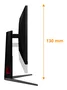 AOC U32G4U Monitor Gaming 4K Fast IPS 31,5 pulgadas 160Hz/320Hz Dual-Frame Negro y Rojo