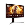 AOC U32G4U Monitor Gaming 31.5" 4K UHD 3840x2160 Fast IPS, 320Hz, 1ms, HDR400, G-Sync Compatible, HDMI 2.1, DisplayPort, USB Hub, Negro y Rojo