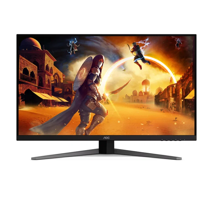 AOC U32G4U Monitor Gaming 4K Fast IPS 31,5 pulgadas 160Hz/320Hz Dual-Frame Negro y Rojo