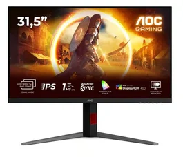 AOC U32G4U Monitor Gaming 31.5'' 4K Fast IPS 160Hz Negro y Rojo