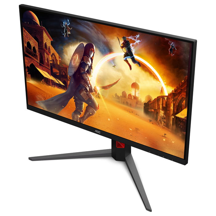AOC U32G4U Monitor Gaming 80 cm (31.5") 4K UHD 3840x2160 Fast IPS 320Hz 1ms GTG HDR400 HDMI 2.1 DisplayPort 1.4 USB Negro y Rojo