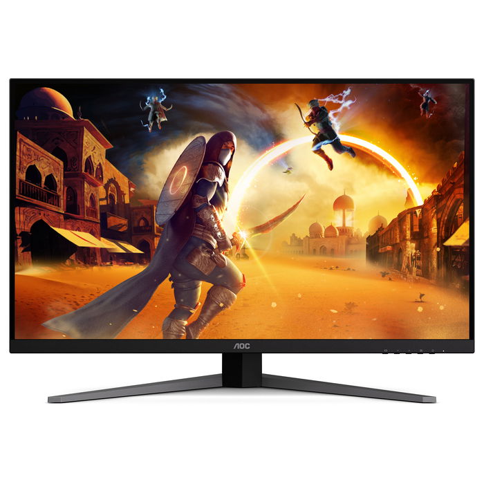AOC U32G4U Monitor Gaming 80 cm (31.5") 4K UHD 3840x2160 Fast IPS 320Hz 1ms GTG HDR400 HDMI 2.1 DisplayPort 1.4 USB Negro y Rojo