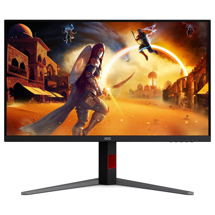 AOC U32G4U Monitor Gaming 80 cm (31.5") 4K UHD 3840x2160 Fast IPS 320Hz 1ms GTG HDR400 HDMI 2.1 DisplayPort 1.4 USB Negro y Rojo