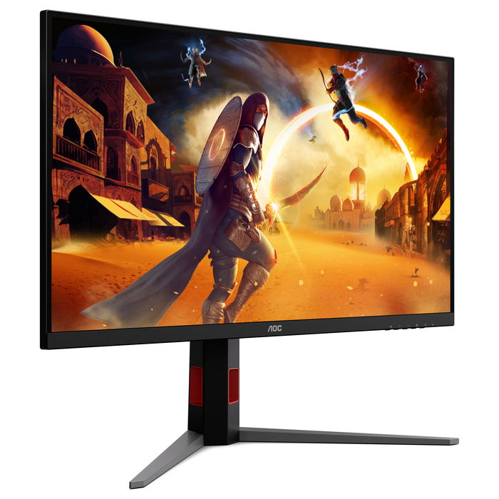 AOC U32G4U Monitor Gaming 80 cm (31.5") 4K UHD 3840x2160 Fast IPS 320Hz 1ms GTG HDR400 HDMI 2.1 DisplayPort 1.4 USB Negro y Rojo