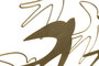DKD Home Decor Decoración de Pared Metal Golondrinas Dorado 52x14x37 cm
