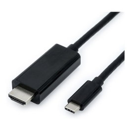 VALUE Adaptador USB Typ C a HDMI 4K, 1 m, Negro
