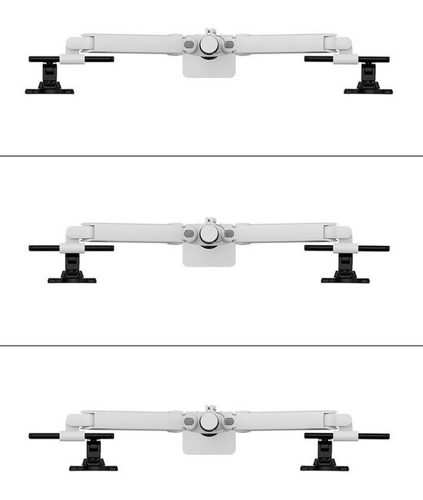 Newstar Neomounts DS65S-950WH2 Brazo para dos monitores de 24-34 pulgadas Blanco