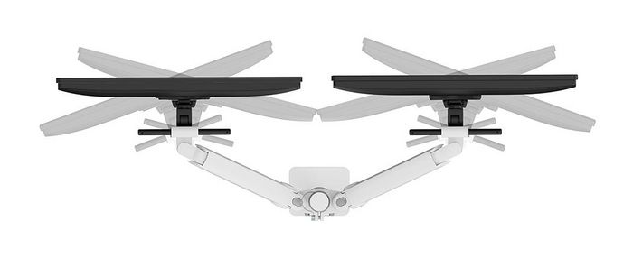 Newstar Neomounts DS65S-950WH2 Brazo para dos monitores de 24-34 pulgadas Blanco