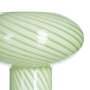 Lámpara Mesa Verde-Blanco Cristal 25 X 25 X 22 cm