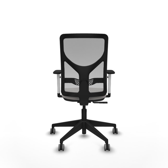 PIQUERAS Y CRESPO Silla de oficina Motilla con mecanismo Sincro, Blanco y Gris PIQUERAS Y CRESPO Silla de oficina Motilla con mecanismo Sincro, Blanco y Gris