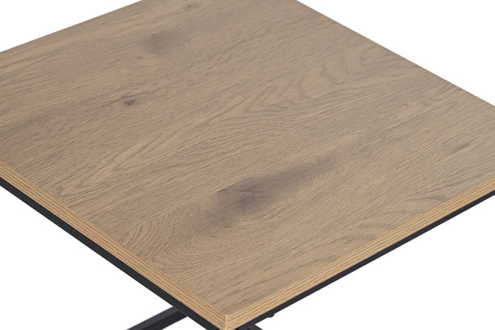 DKD Home Decor Set de 3 Mesitas Auxiliares Metal y MDF Natural/Negro