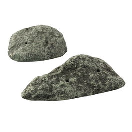 SUMMA PREMIUM SUPIEDRA Vulcano con 4 Pinchos para Presentación Culinaria - Mármol y Piedra Natural Hecho en España, Dimensiones: 12 cm x 10 cm (Set de 6)